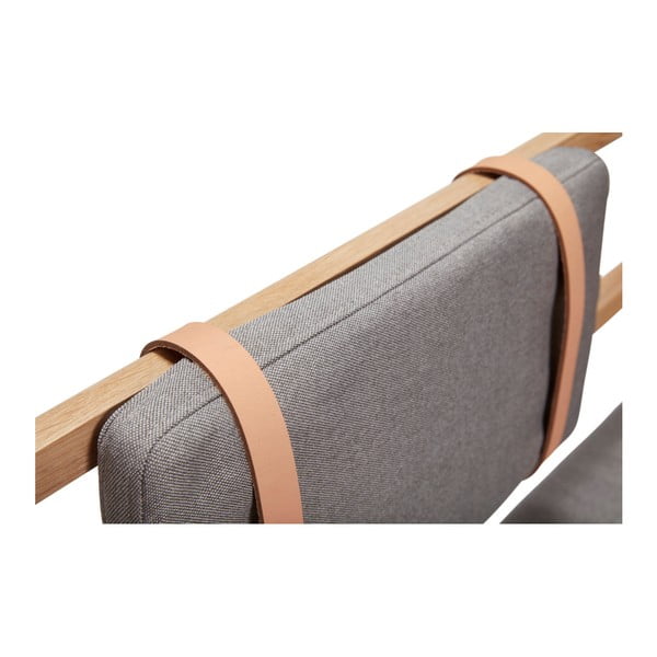 Klop z blazino Hübsch Oak Bench-image-2