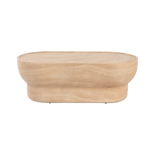 Klubska mizica v kamnitem dekorju v naravni barvi 50x100 cm Noble – Zuiver