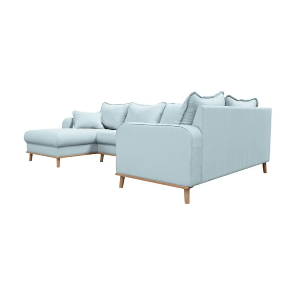 Svetlo modra kotna sedežna garnitura (z levim kotom) Beata – Ropez-image-3