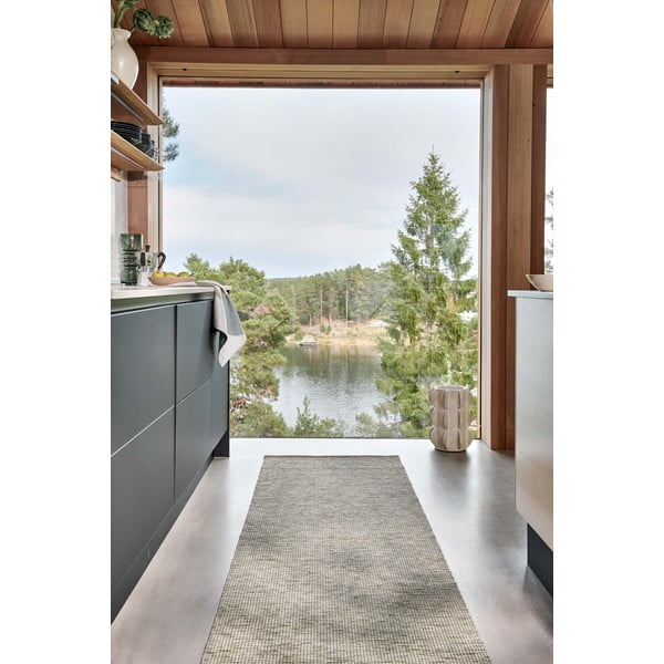 Kuhinjska krpa iz mešanice lana 46x66 cm Otto Olive – Pappelina-image-1