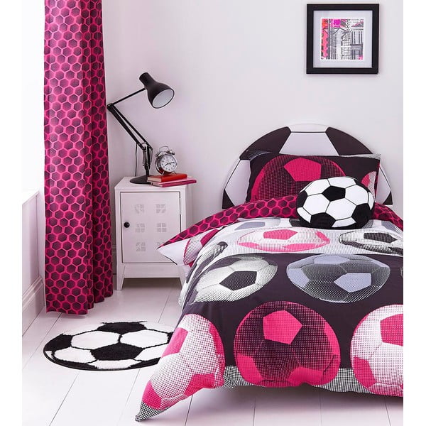 Otroška roza posteljnina za enojno posteljo Catherine Lansfield, 135 x 200 cm