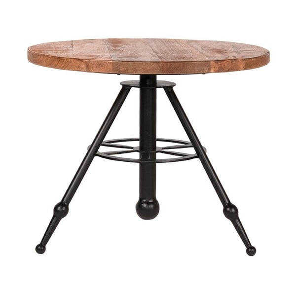 Stranska mizica z zgornjim delom iz mangovega lesa LABEL51 Solid, ⌀ 60 cm
