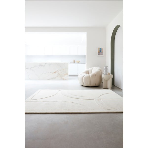 Bela volnena preproga 120x170 cm Olsen – Asiatic Carpets-image-2