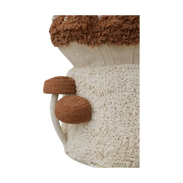 Opečnato oranžna/kremno bela otroška vreča za sedenje Boletus – Lorena Canals-image-3