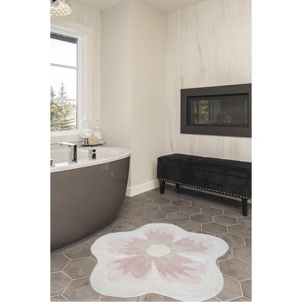 Roza bombažna kopalna preproga Irya Home Collection Lavin-image-1