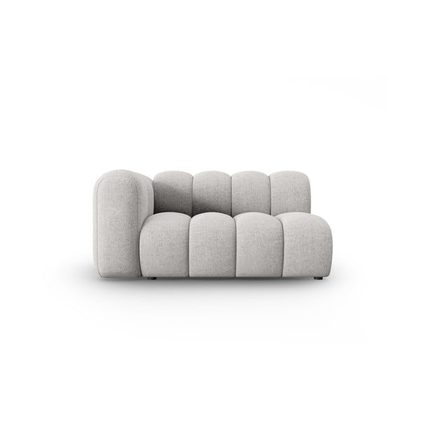 Svetlo siv modul za sedežno garnituro (levi kot) Lupine – Micadoni Home