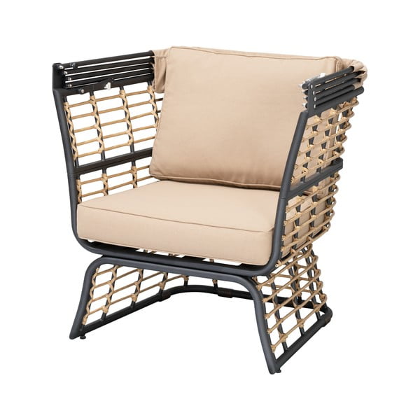 Bež kovinski vrtni fotelj Paros – Garden Pleasure-image-1