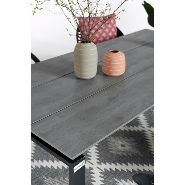 Vrtna jedilna garnitura za 6 oseb s sivimi stoli Joanna in mizo Strong, 210 x 100 cm-image-1