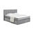 Siva boxspring postelja 160x200 cm Olia Bold Line – Bonami Selection