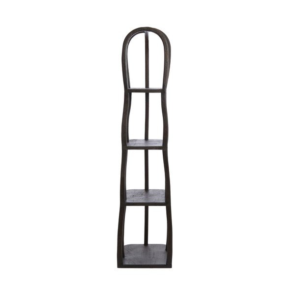 Regal iz masivnega manga v temni naravni barvi 53x175x40 cm Lowe – Light & Living-image-2