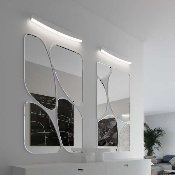 Bela kovinska LED stenska svetilka JORUN – Thoro-image-3