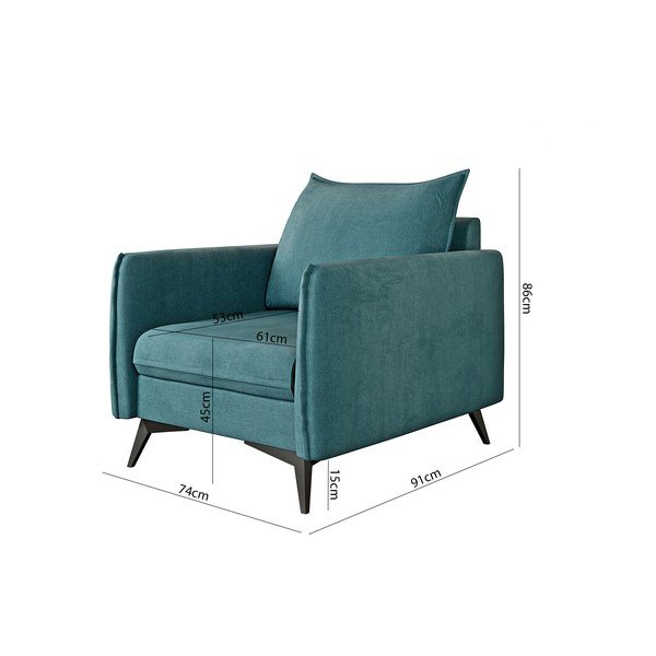 Modrozelen fotelj Juli Bis – Ropez-image-3