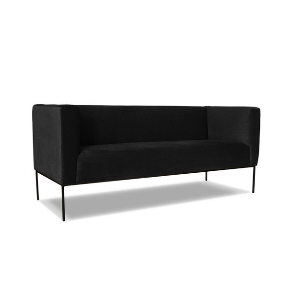 Črna dvosedežna zofa Windsor & Co. Zofe Neptun-image-1