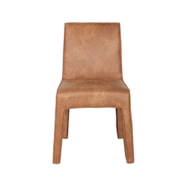 Komplet 2 rjavih usnjenih stolov BePureHome Cocoon-image-3