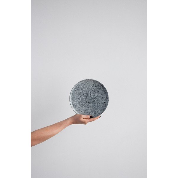 Bela in črna ÅOOMI Mess mali lončeni krožnik, ø 20 cm-image-2