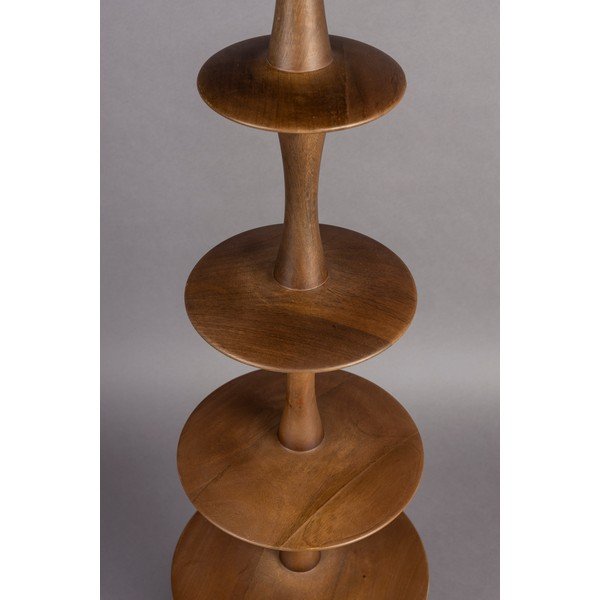 Stoječa svetilka s tekstilnim senčilom v kremno beli in temni naravni barvi (višina 179 cm) Cath – Dutchbone-image-3