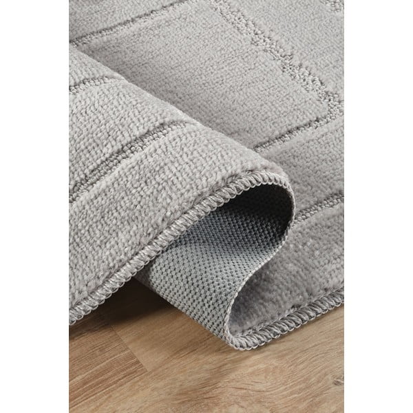 Svetlo sive kopalniške preproge v kompletu 2 ks 50x80 cm Cerceve – Foutastic-image-2