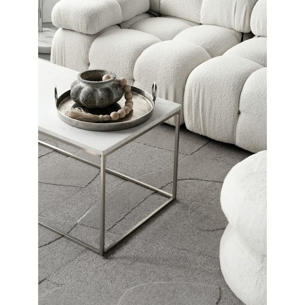 Siva volnena preproga 160x230 cm Morphic Botanica – Agnella-image-4