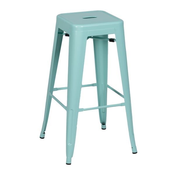 Turkizni kovinski barski stoli v kompletu 2 ks (višina sedeža 76,5 cm) – Ixia