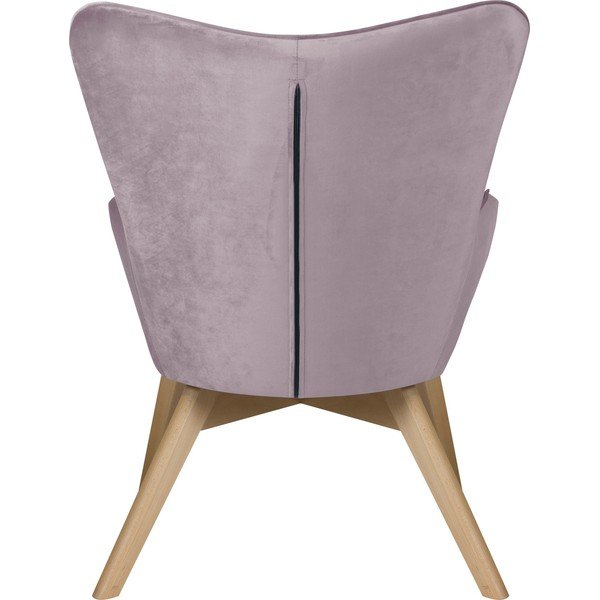 Svetlo vijoličen žameten fotelj Niko – Ropez-image-4