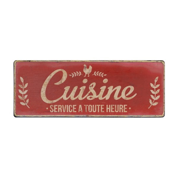 Kovinski dekorativni znak 52x19 cm Cuisine – Antic Line