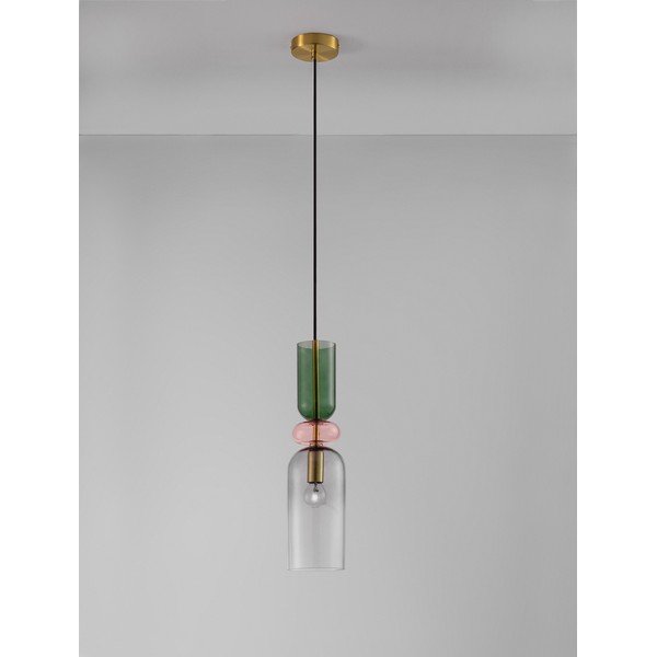 Steklena viseča svetilka v zlati barvi ø 11 cm Murano – Nova Luce-image-3