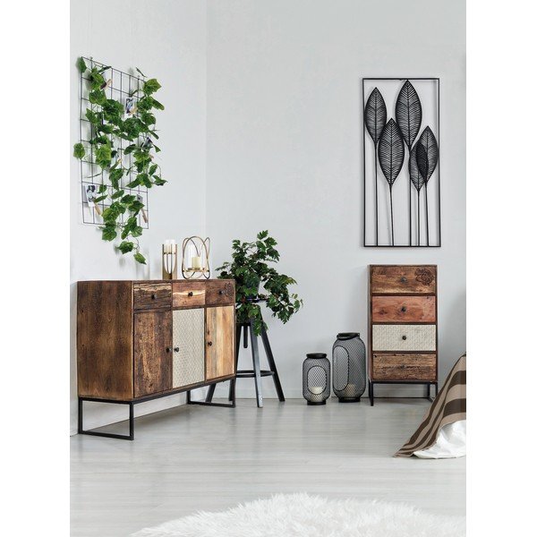 Kovinska stenska dekoracija 61x135 cm Adhira – Bizzotto-image-3