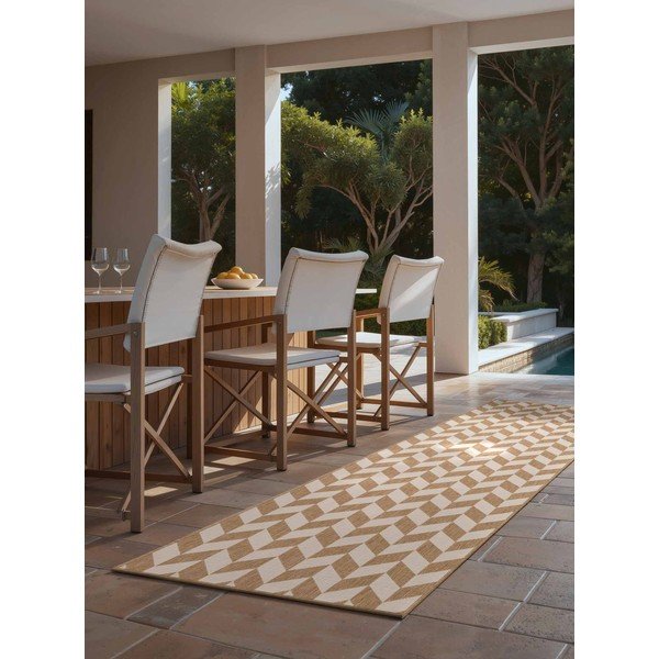 Kremno bel/v naravni barvi zunanji in notranji tekač 80x200 cm Haringey Terrick – Ted Baker-image-1