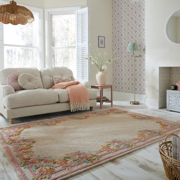 Ročno tkana volnena preproga 160x230 cm Elise Floral  – Flair Rugs-image-1