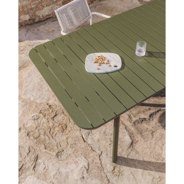 Kovinska vrtna miza 100x220 cm Izola – Kave Home-image-4