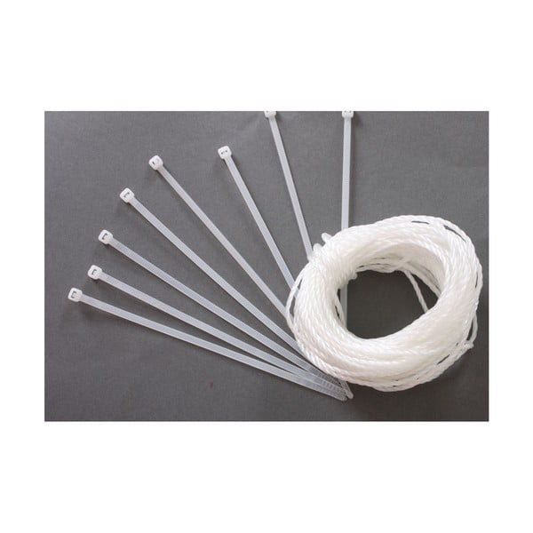 Bel plastičen zastor za balkon 500x90 cm - Garden Pleasure-image-2