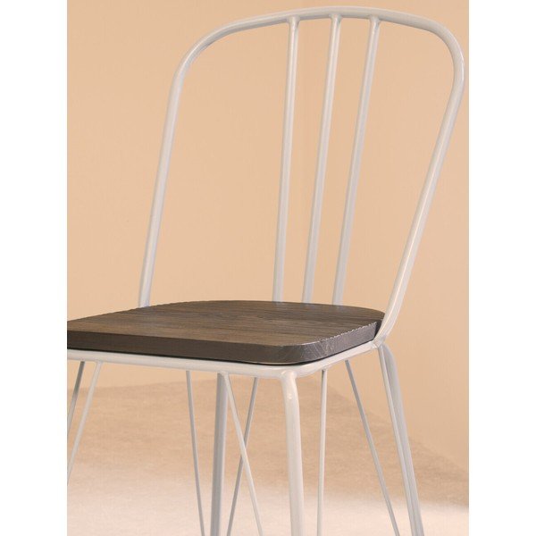 Siv/v temni naravni barvi jedilni stol iz masivnega bresta District – Premier Housewares-image-3