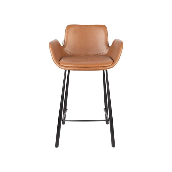 Barski stoli v konjak rjavi barvi v kompletu 2 ks 91,5 cm Brit – Zuiver