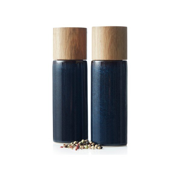 Temno moder keramičen komplet mlinčkov za poper in sol 2 ks Gastro Blue – Bitz-image-3