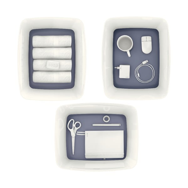 Bela škatla za shranjevanje s pokrovom Leitz Office, prostornina 18 l-image-2