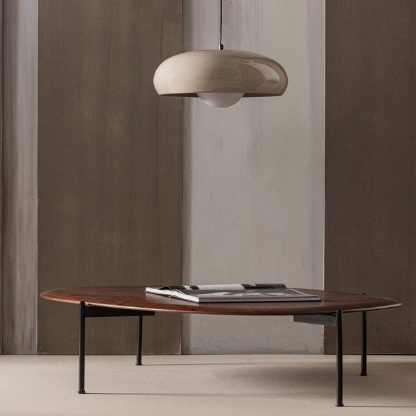 Klubska mizica v temni naravni barvi 97x121 cm Kota – WOOOD-image-1