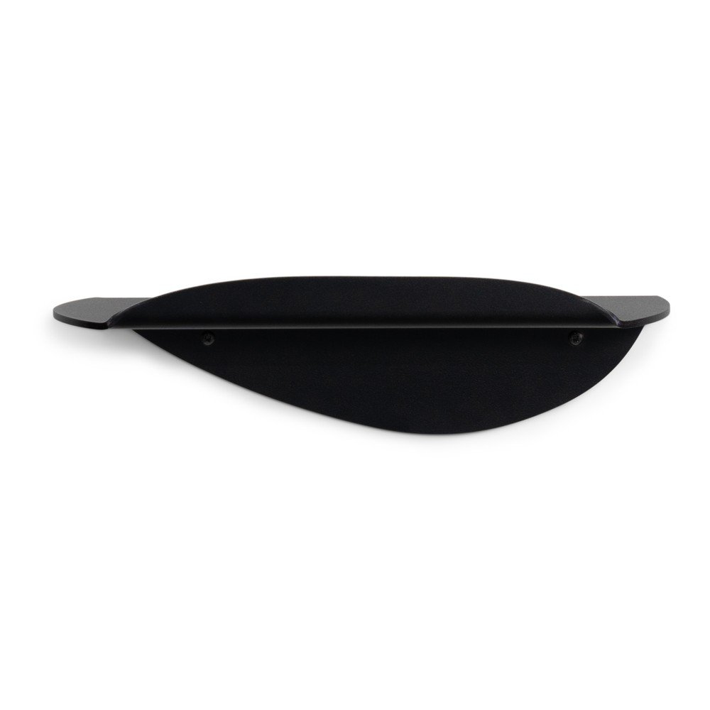 Črna kovinska polica 34 cm Pipa
