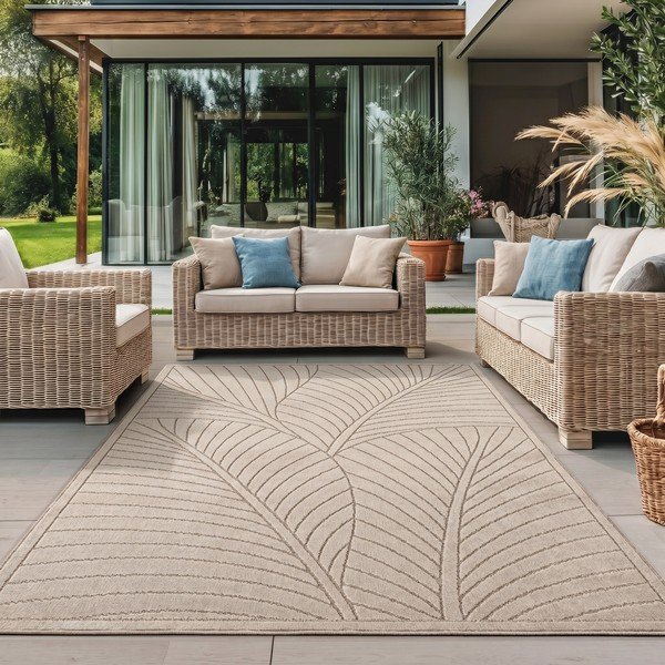 Bež notranja in zunanja preproga 140x200 cm Nova 1203 – Ayyildiz Carpets-image-1