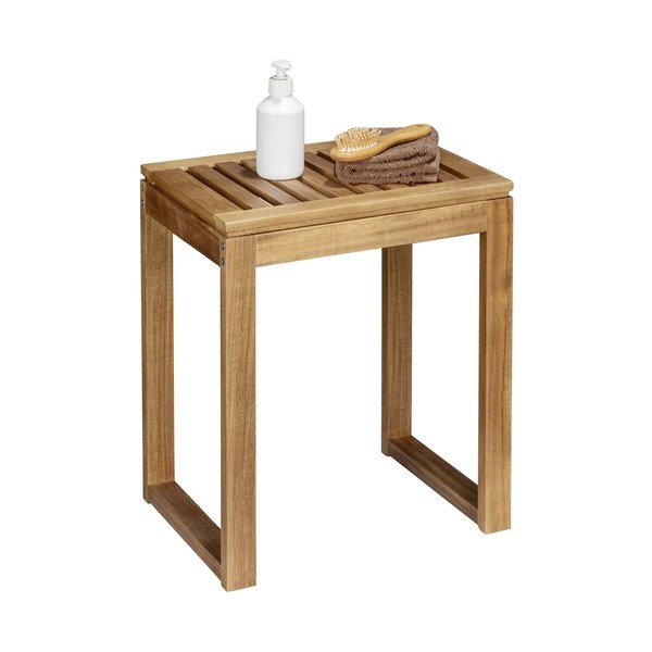 Stolček iz masivne akacije v naravni barvi Fondi – Wenko-image-4