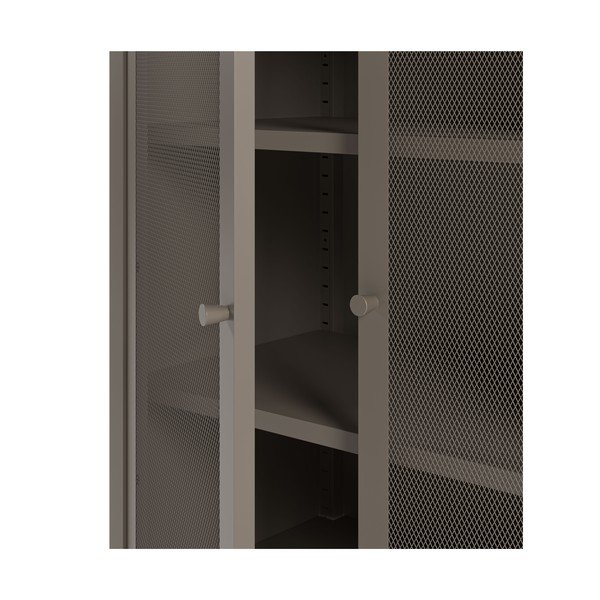 Siva kovinska omarica 70x100x40 cm Fayna – Marckeric-image-4