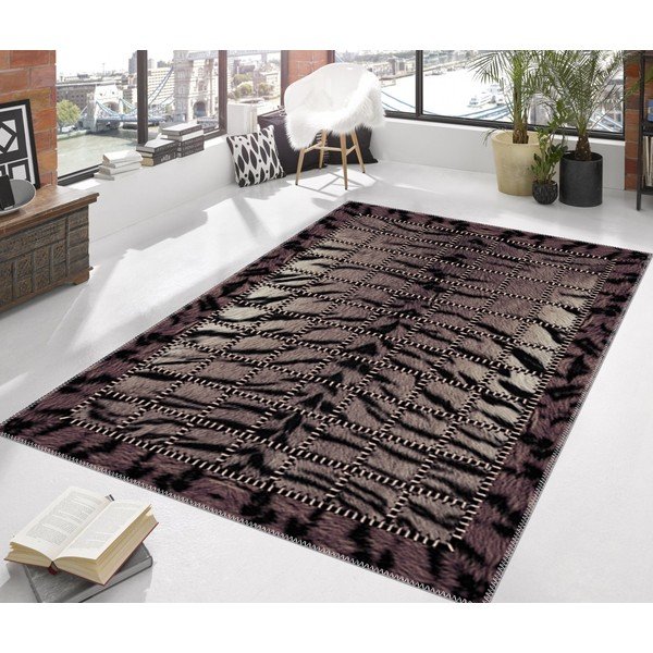 Temno rjava preproga Vitaus Animal, 80 x 120 cm-image-3