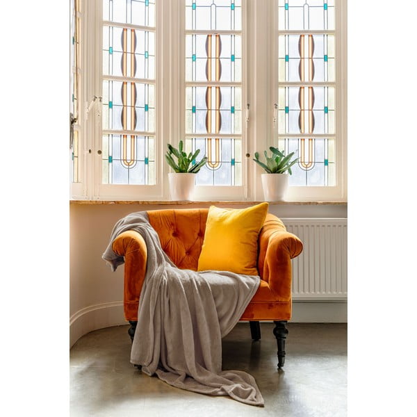 Sivorjavo pregrinjalo iz mikropliša 220x240 cm Plaid – Tiseco Home Studio-image-1