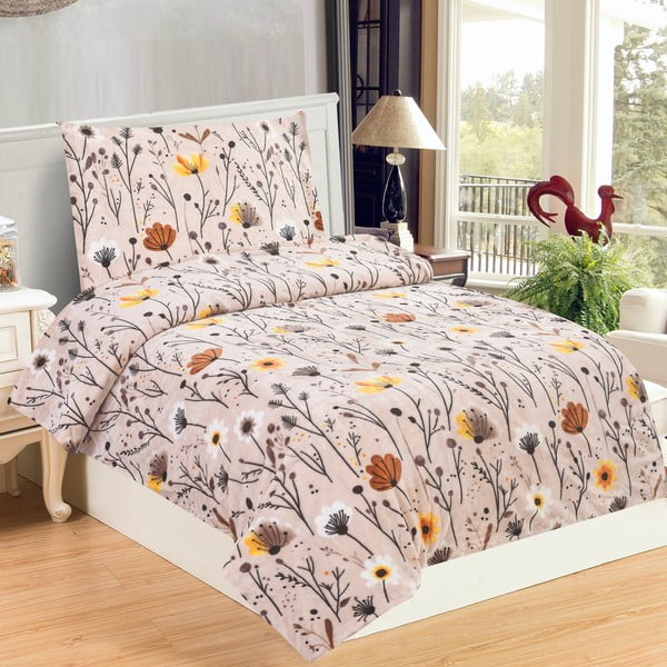 Enojna posteljnina iz mikropliša 140x200 cm Valentina – My House