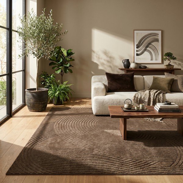 Rjava preproga 120x170 cm Zephyr – ESTE-image-1