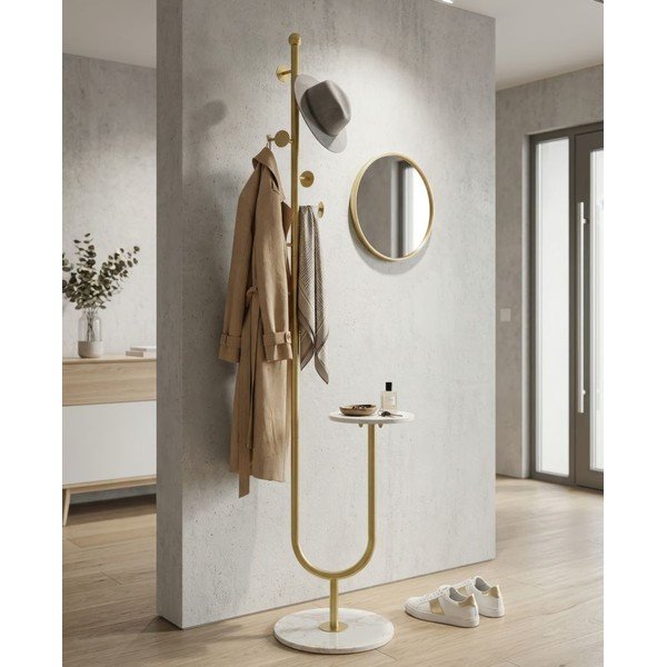 Kovinski obešalnik v zlati barvi 40x176 cm – Mauro Ferretti-image-1