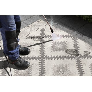 Sivo-bež zunanja preproga NORTHRUGS Malibu, 290 x 200 cm