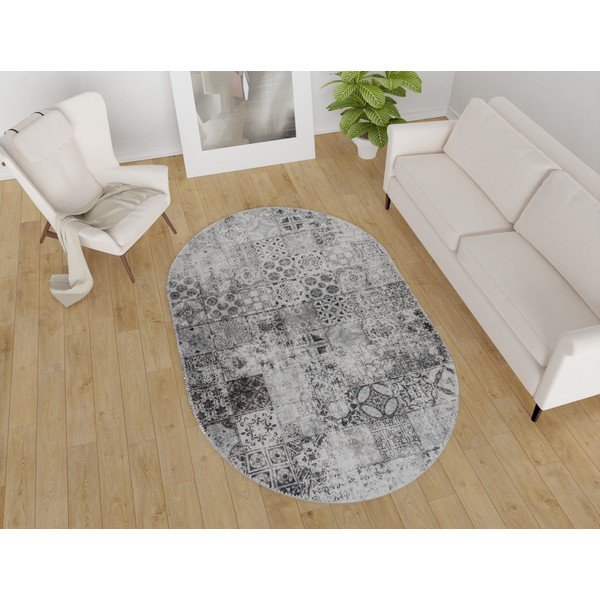 Siva pralna preproga 80x120 cm – Vitaus-image-1