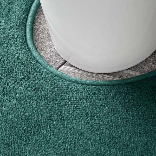 Zelene kopalniške preproge v kompletu 2 ks za WC iz spominske pene 50x80 cm Anti-Bacterial – Catherine Lansfield-image-4