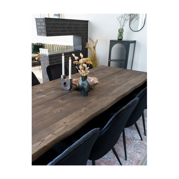 Črna kovinska vitrina 50x110 cm Adelaide – House Nordic-image-3