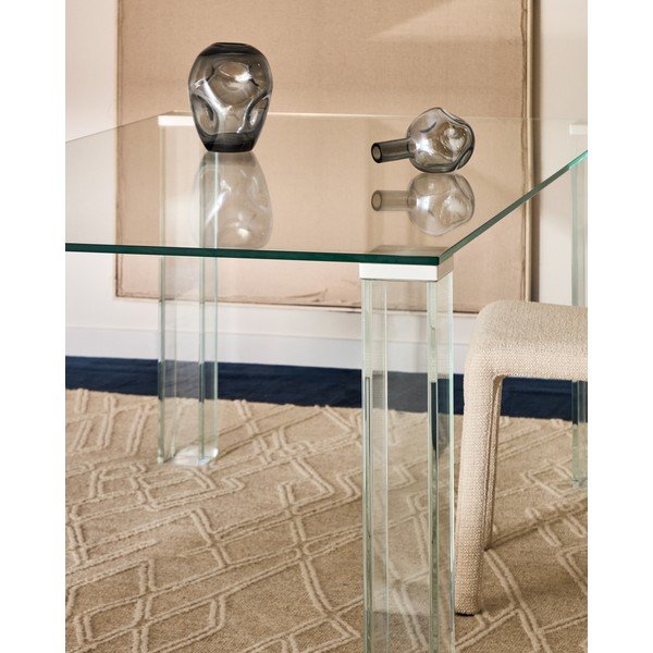 Steklena jedilna miza 90x160 cm Adularia – Kave Home-image-3